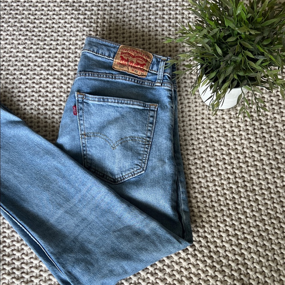 Levi's Light Blue Straight slim Jeans for Men